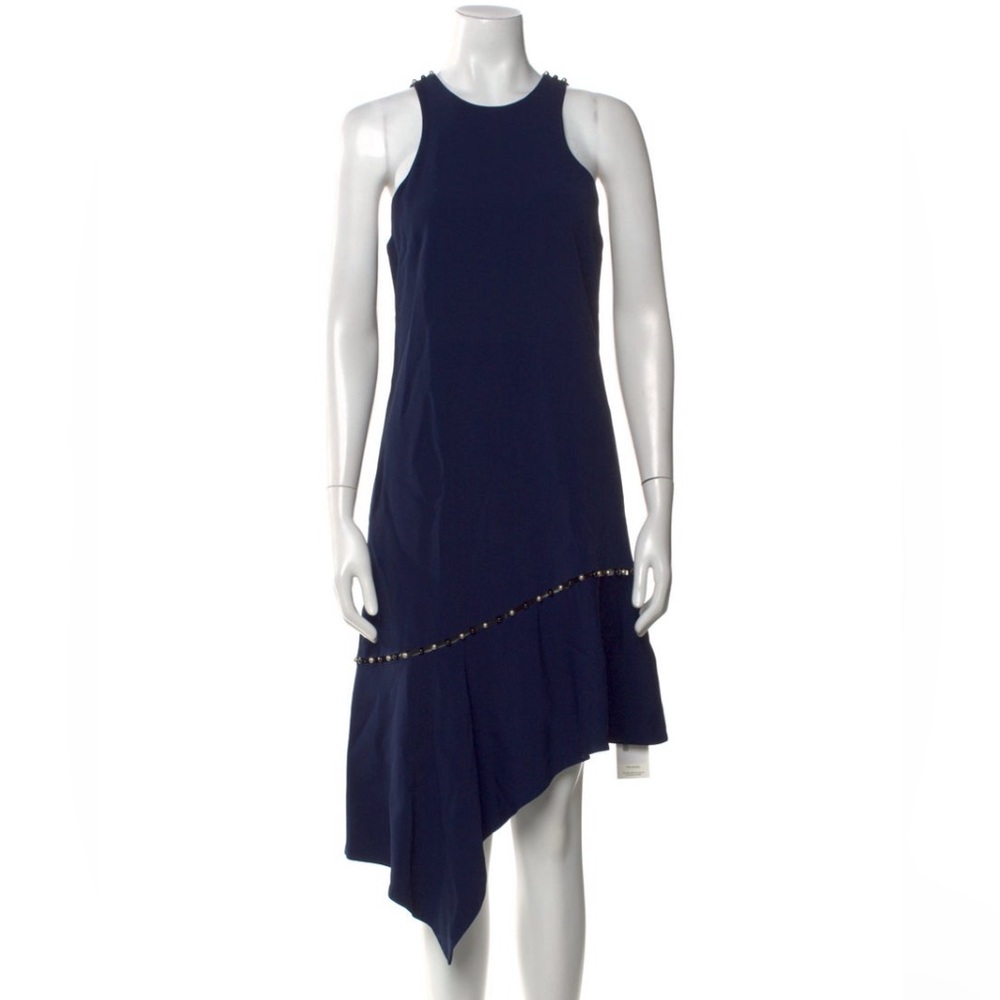 Jonathan Simkhai Navy Asymmetrical Dress